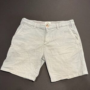 Marine Layer Men’s Light Blue Casual Shorts Size 32 Summer Cotton Stretch